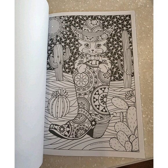 Lisa Frank Adult Coloring Book 2022‎ Stay Calm & Keep Coloring 40 Pages NEW - Picture 6 of 11